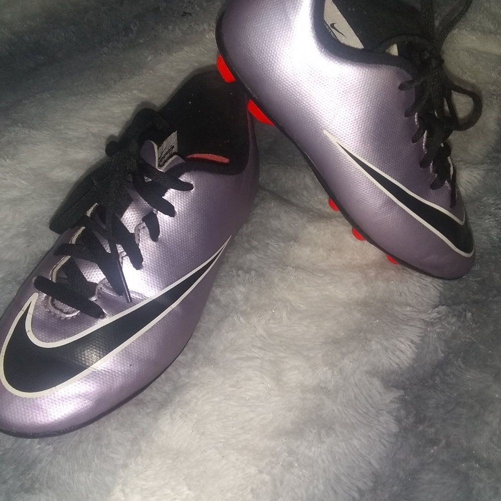 Nike Mercurial, Purple Cleats, Size 1